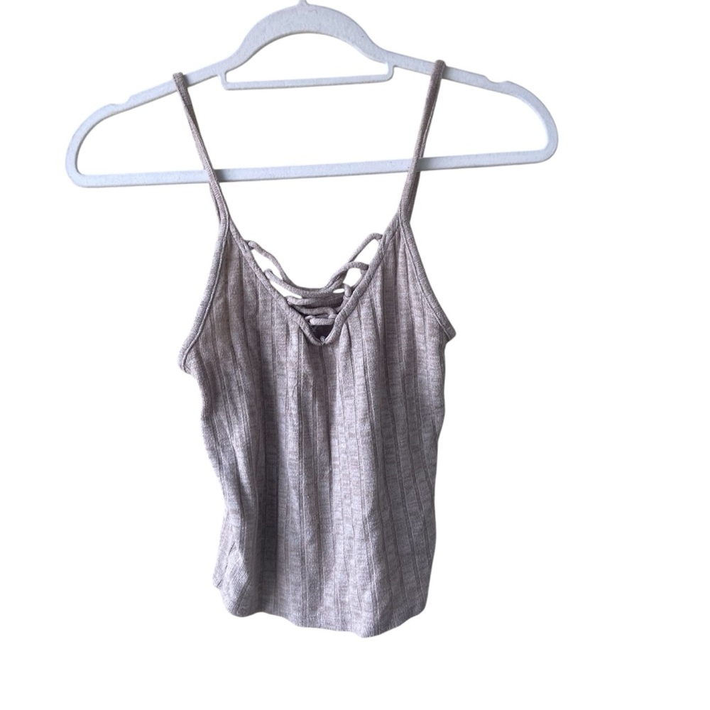 American Eagle Stylish Tan/ Pinkish Women's Crop Top size small